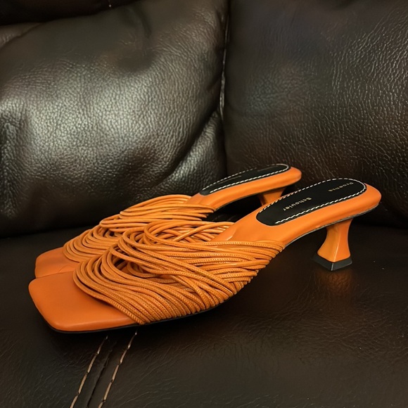 Proenza Schouler leather mini heel sandals NEW - Picture 7 of 10